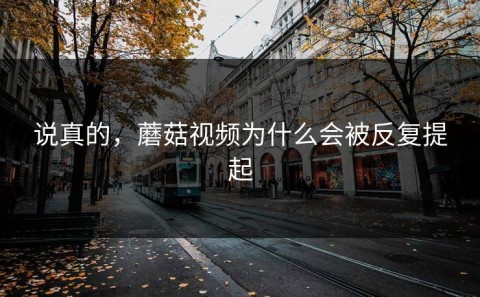 说真的，蘑菇视频为什么会被反复提起